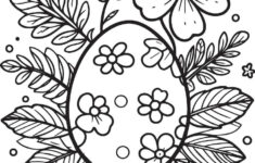 Springtime Delights Easter Egg Coloring Pages Rabbit Eggs And inside Coloring Pages For Easter Eggs Printable