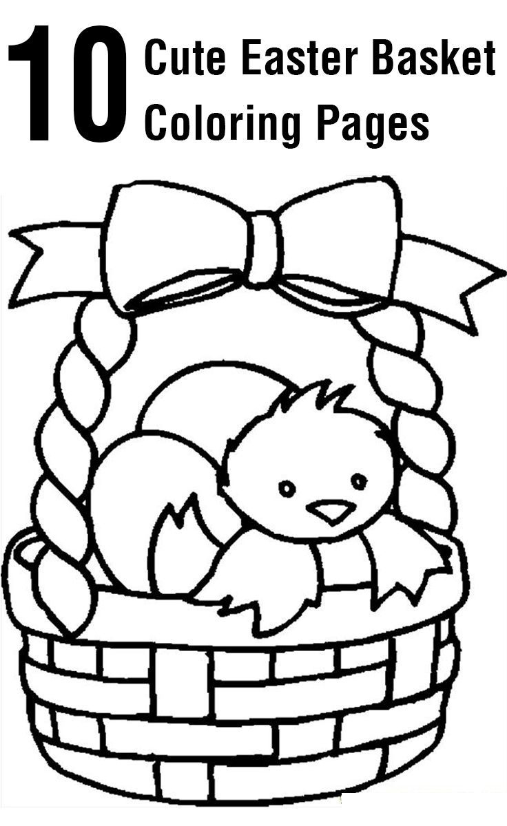 Top 10 Free Printable Easter Basket Coloring Pages Online intended for Easter Eggs Basket Printable Coloring Pages