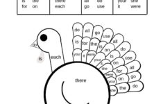 15 Must-Try Printable Fall Sight Word Activities With Turkeys with regard to Free Thanksgiving Sight Word Coloring Sheets For Kids