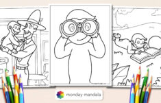 18 Curious George Coloring Pages (Free Pdf Printables) in Curious George Thanksgiving Color Sheet