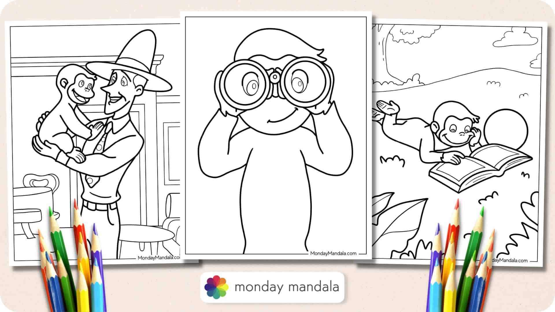 18 Curious George Coloring Pages (Free Pdf Printables) in Curious George Thanksgiving Color Sheet