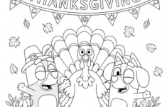 22+ Bluey Muffin Coloring Pages [Free Pdf Printables] - 2025 with Bluey Thanksgiving Coloring Sheet