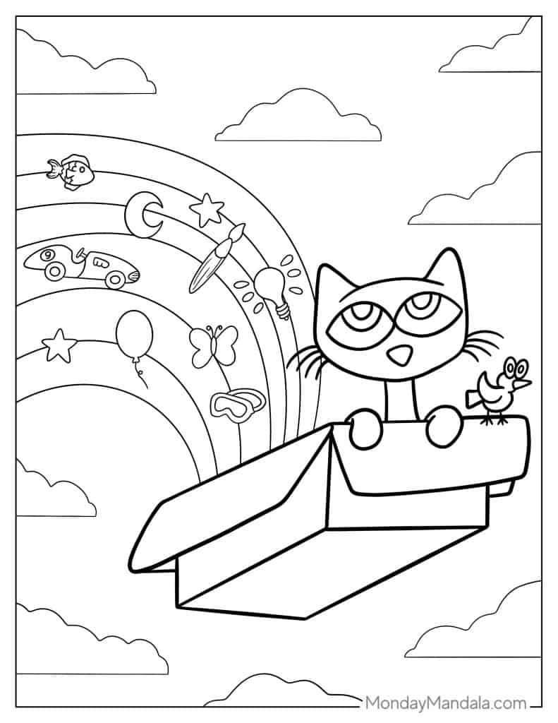 22 Pete The Cat Coloring Pages (Free Pdf Printables) pertaining to Pete The Cat Thanksgiving Color Sheet