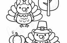 24 Cute Turkey Coloring Pages - Cassie Smallwood with regard to Preschool Thanksgiving Color Sheets