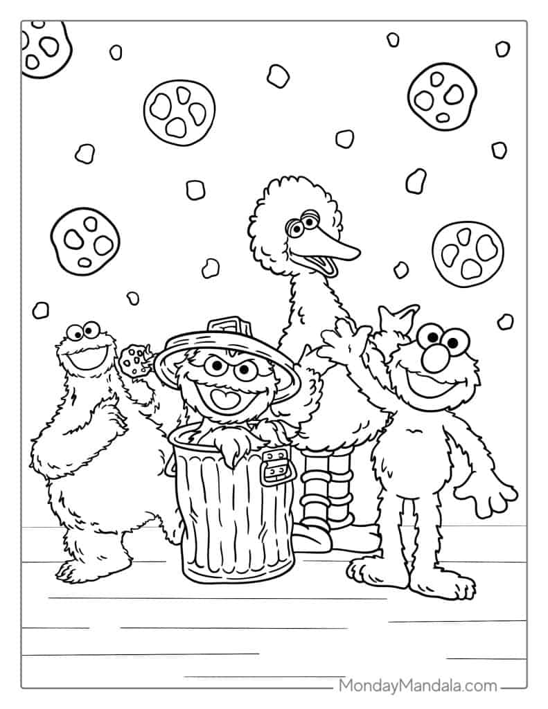 24 Elmo Coloring Pages (Free Pdf Printables) with regard to Thanksgiving Coloring Sheets For Preschoolers Seseme Street