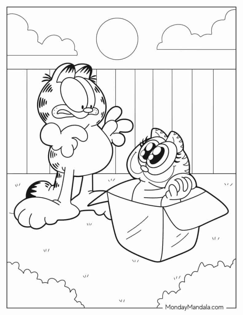 24 Garfield Coloring Pages (Free Pdf Printables) with regard to Garfield Thanksgiving Coloring Sheets