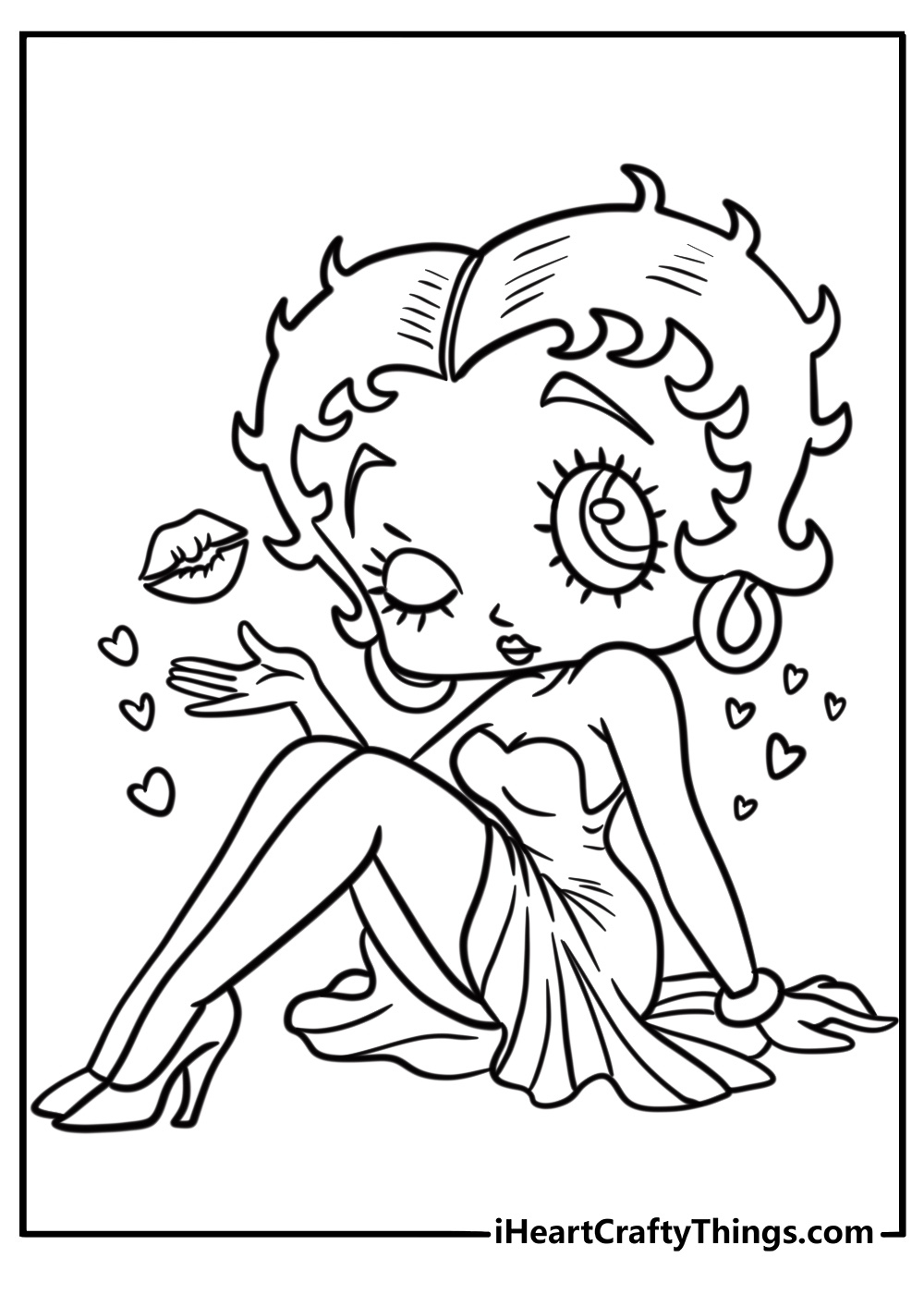 25 Betty Boop Coloring Pages (100% Free To Print) pertaining to Happy Thanksgiving Betty Boop Coloring Sheet