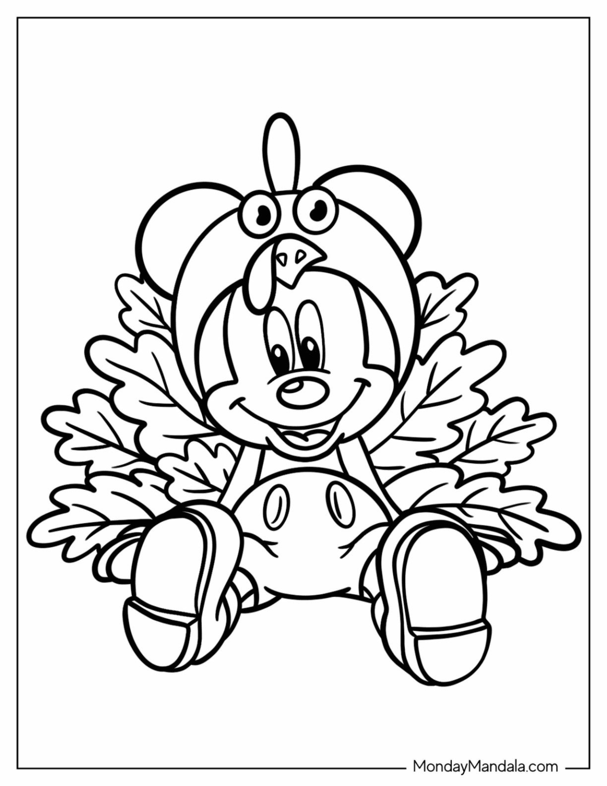 28 Disney Thanksgiving Coloring Pages (Free Printables) within Character Thanksgiving Coloring Sheets