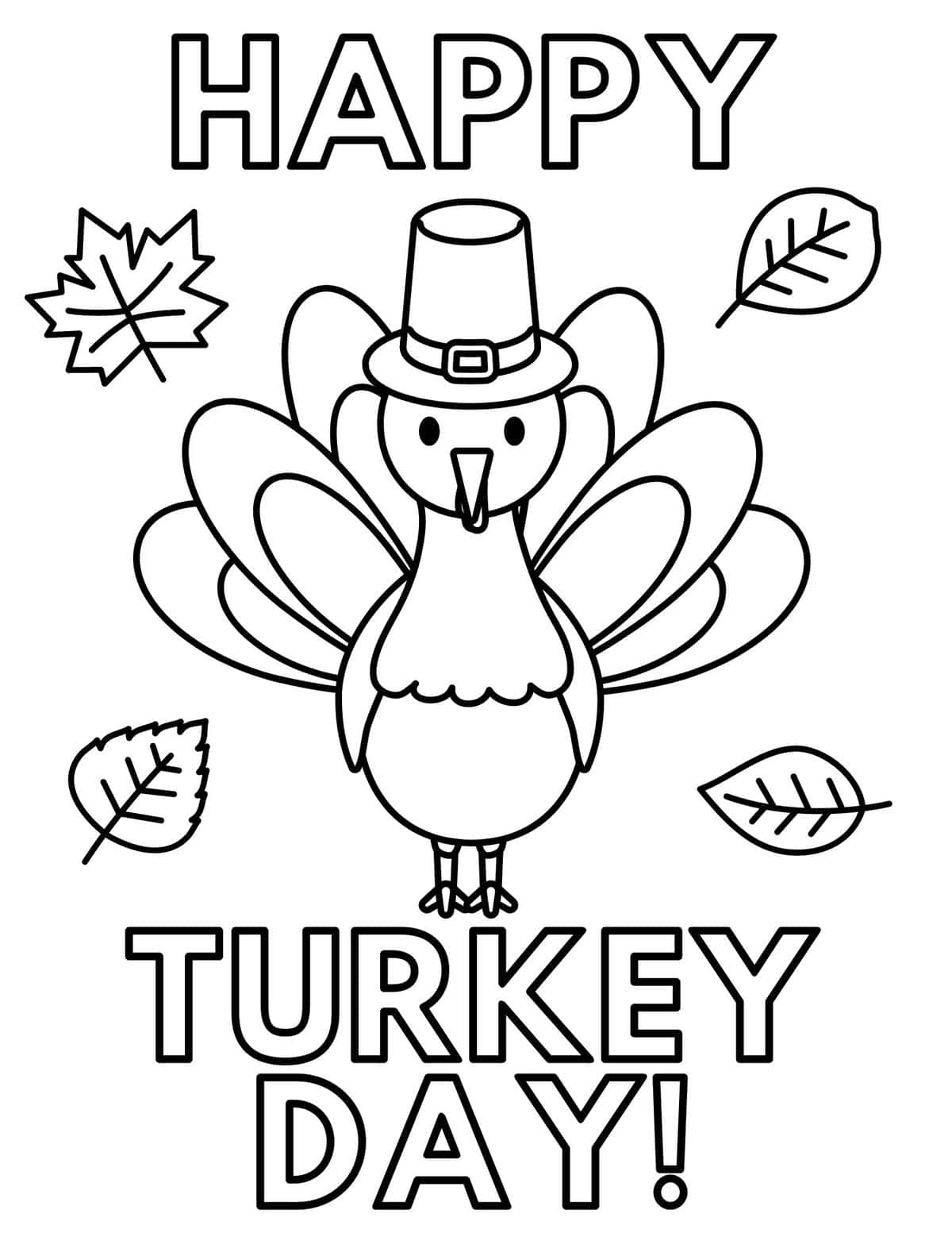 30 Free Thanksgiving Turkey Coloring Pages For Kids - Prudent throughout Happy Thanksgiving Turkey Coloring Sheet