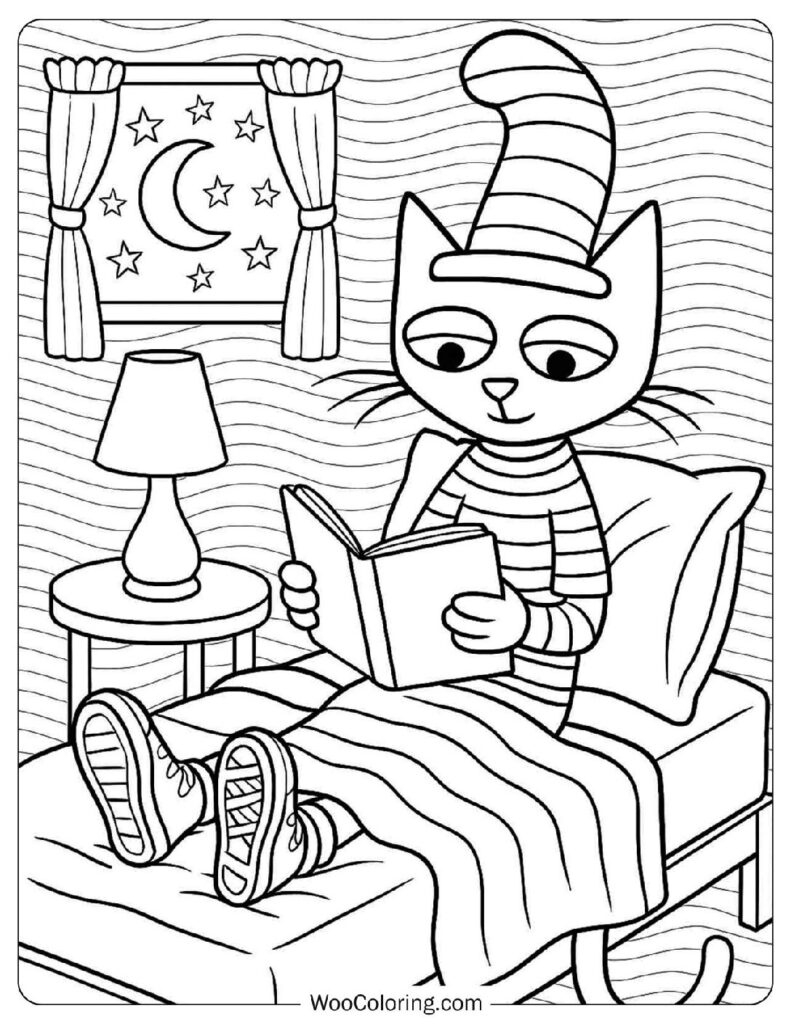 30 Pete The Cat Coloring Pages (Free Pdf To Print) | Woo Coloring in Pete The Cat Thanksgiving Color Sheet