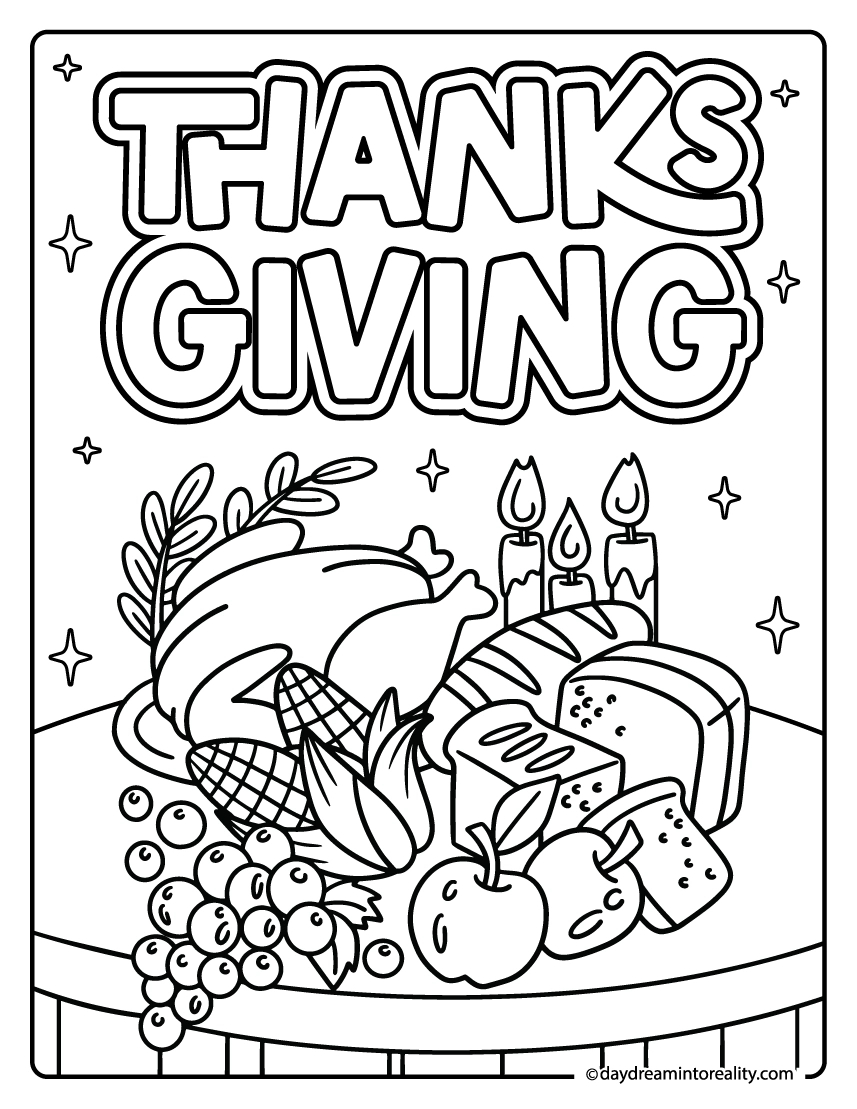 31+ Thanksgiving Coloring Pages | Free Pdf Printables ~ Daydream for Coloring Sheets Printable Thanksgiving