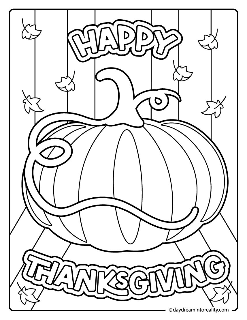 31+ Thanksgiving Coloring Pages | Free Pdf Printables ~ Daydream for Thanksgiving 2025 Coloring Sheet