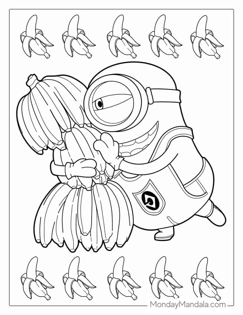32 Minion Coloring Pages (Free Pdf Printables) regarding Thanksgiving Coloring Sheet Minion