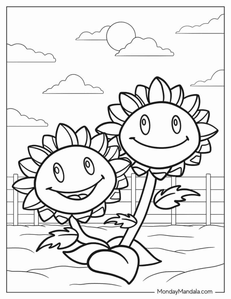 34 Plant Vs Zombies Coloring Pages (Free Pdf Printables) intended for Plants Vs Zombies Thanksgiving Coloring Sheets