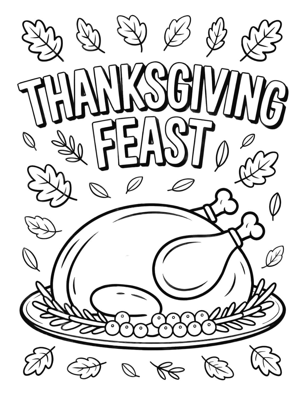 45 Free Thanksgiving Coloring Pages For Kids And Adults - Prudent pertaining to Thanksgiving For The Library Color Sheet