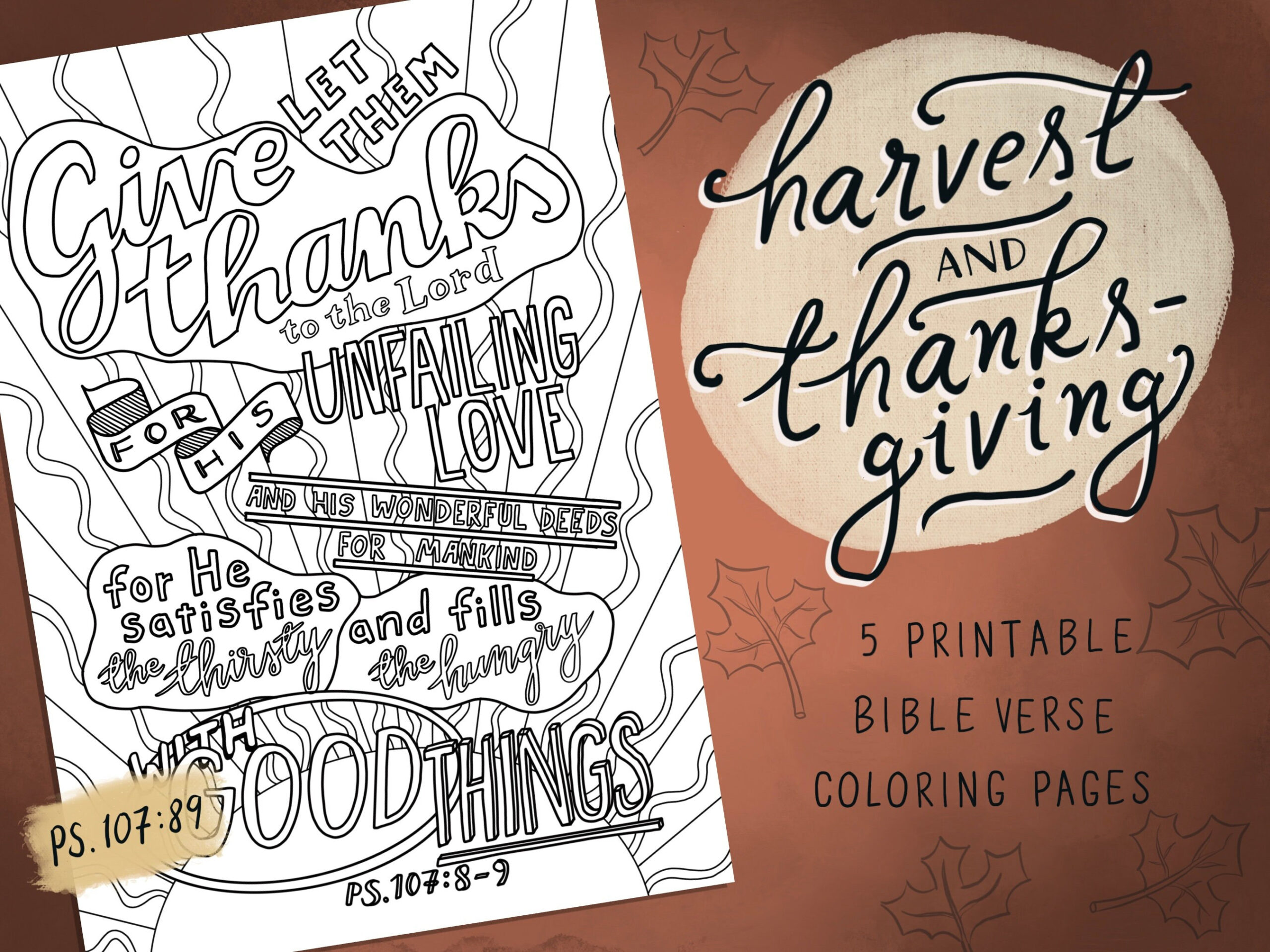 5 Christian Thanksgiving Coloring Pages, Printable, Bible Verses regarding Thanksgiving Adult Color Sheet With Scripture