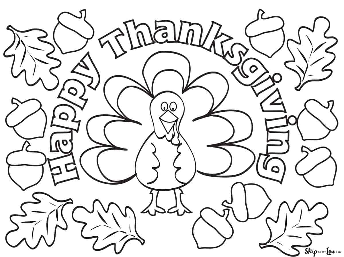 50+ Thanksgiving Coloring Pages | Skip To My Lou intended for Thanksgiving Free Coloring Sheets