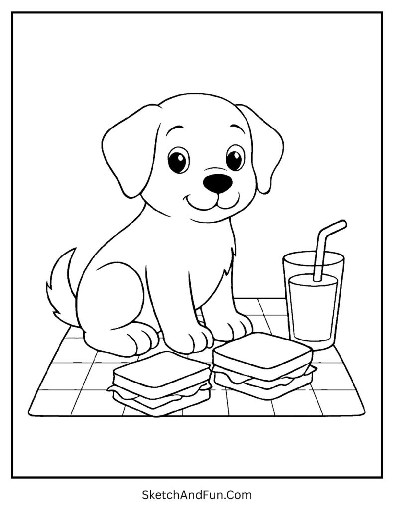 57 Dog Coloring Pages (Free Pdf Printables) within Simple Thanksgiving Dog Color Sheets
