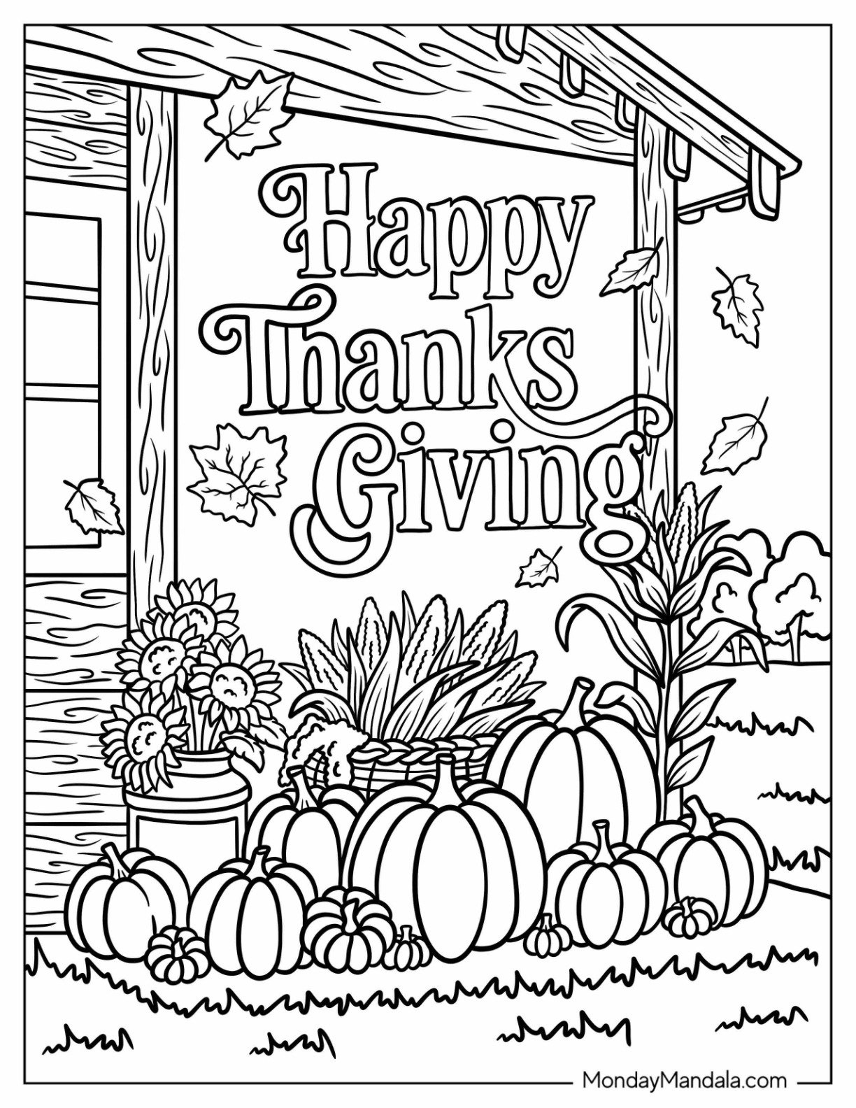 67 Thanksgiving Coloring Pages (Free Pdf Printables) inside Free Thanksgiving Coloring Sheets 8 1 2 X 11 Inches