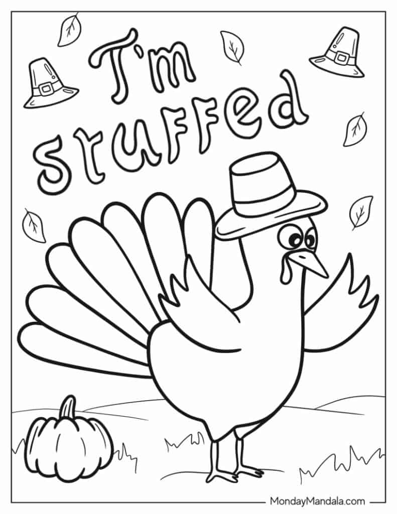 67 Thanksgiving Coloring Pages (Free Pdf Printables) regarding Thanksgiving Kindergarten Coloring Sheets