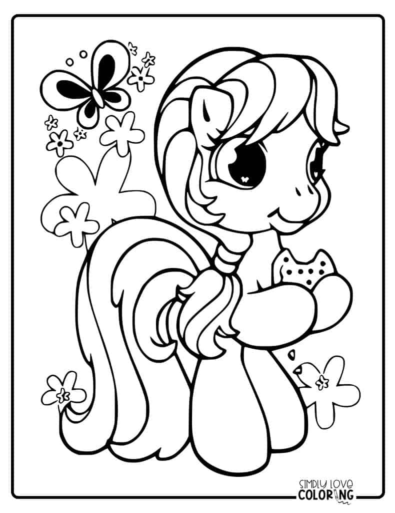 88 My Little Pony Coloring Pages (Free Pdf Printables) - Simply with My Littloe Npony Coloring Sheet Thanksgiving