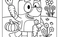 Bluey Fall Coloring Pages (19 Free Printable Pdfs) within Bluey Thanksgiving Coloring Sheet