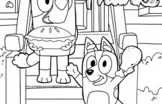 Bluey Thanksgiving Coloring Page And Fall Coloring Page regarding Thanksgiv Coloring Sheets