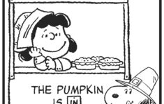 Charlie Brown Thanksgiving Coloring Pages: Free &amp; Printable with Snoopy Thanksgiving Coloring Sheet