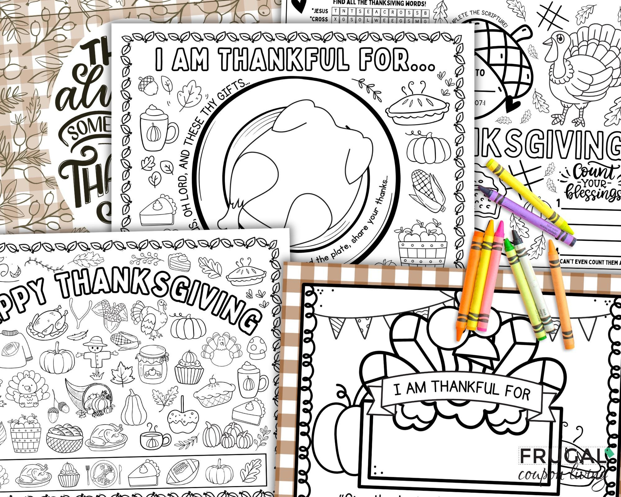 Christian Printable Thanksgiving Placemat, Thanksgiving Coloring intended for Thanksgiving Coloring Sheets Hallmark