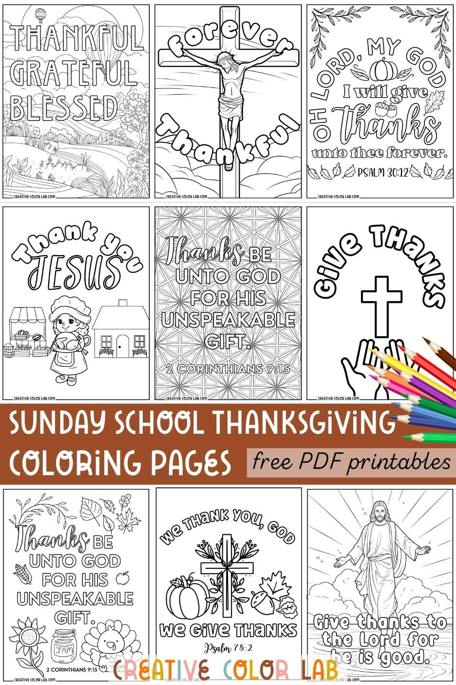 Christian Thanksgiving Coloring Pages For Sunday School in Free Printable Color Sheets For Sunday School Thanksgiving