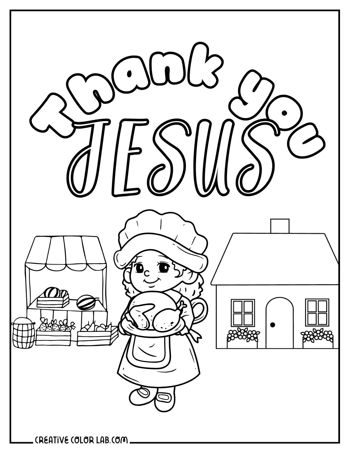 Christian Thanksgiving Coloring Pages For Sunday School inside Thanksgiving Coloring Sheets Jesus