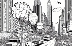 Coloring Page Thanksgiving : The Macy'S Thanksgiving Day Parade 15 within Macy'S Thanksgiving Day Parade Coloring Sheet