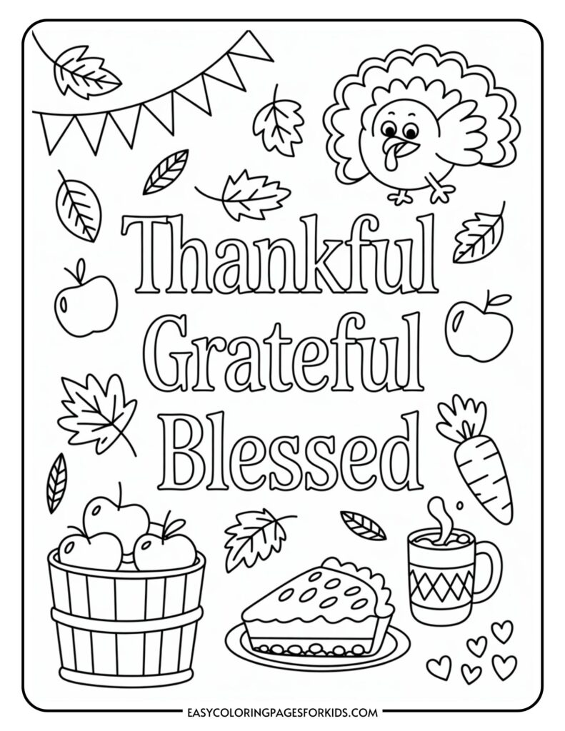 Coloring Pages Thanksgiving Printable (10 Pdf Pages) - Easy inside Magic Tree House Thanksgiving on Thursday Coloring Sheets