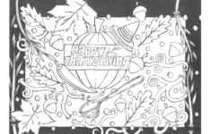 Coloring Sheets For Thanksgiving inside Thanksgiving Color Sheets Highschool