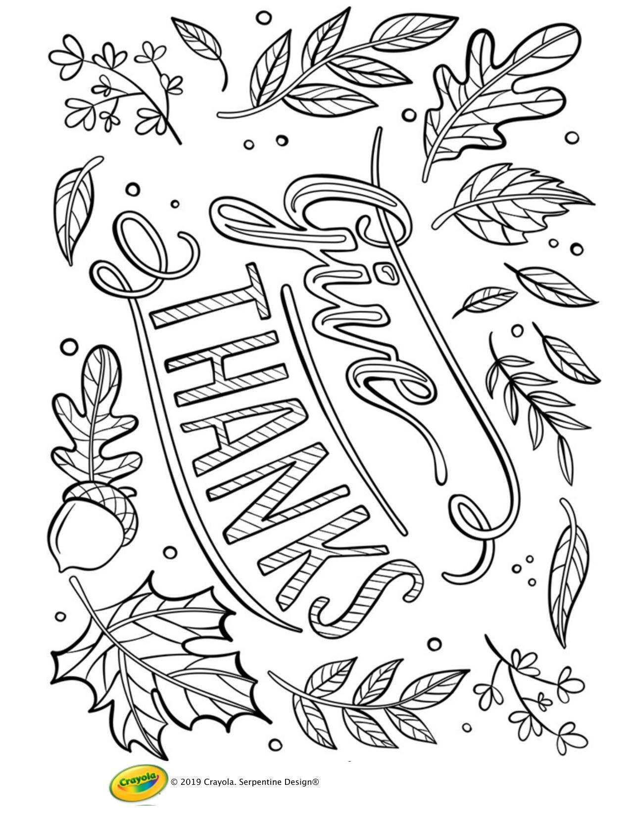 Crayola Canada inside Crayola Coloring Sheets Thanksgiving