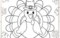Cute Coloring Turkey Coloring Pages For Kids Kids Party Games pertaining to Thanksgiving Crafts Coloring Sheets