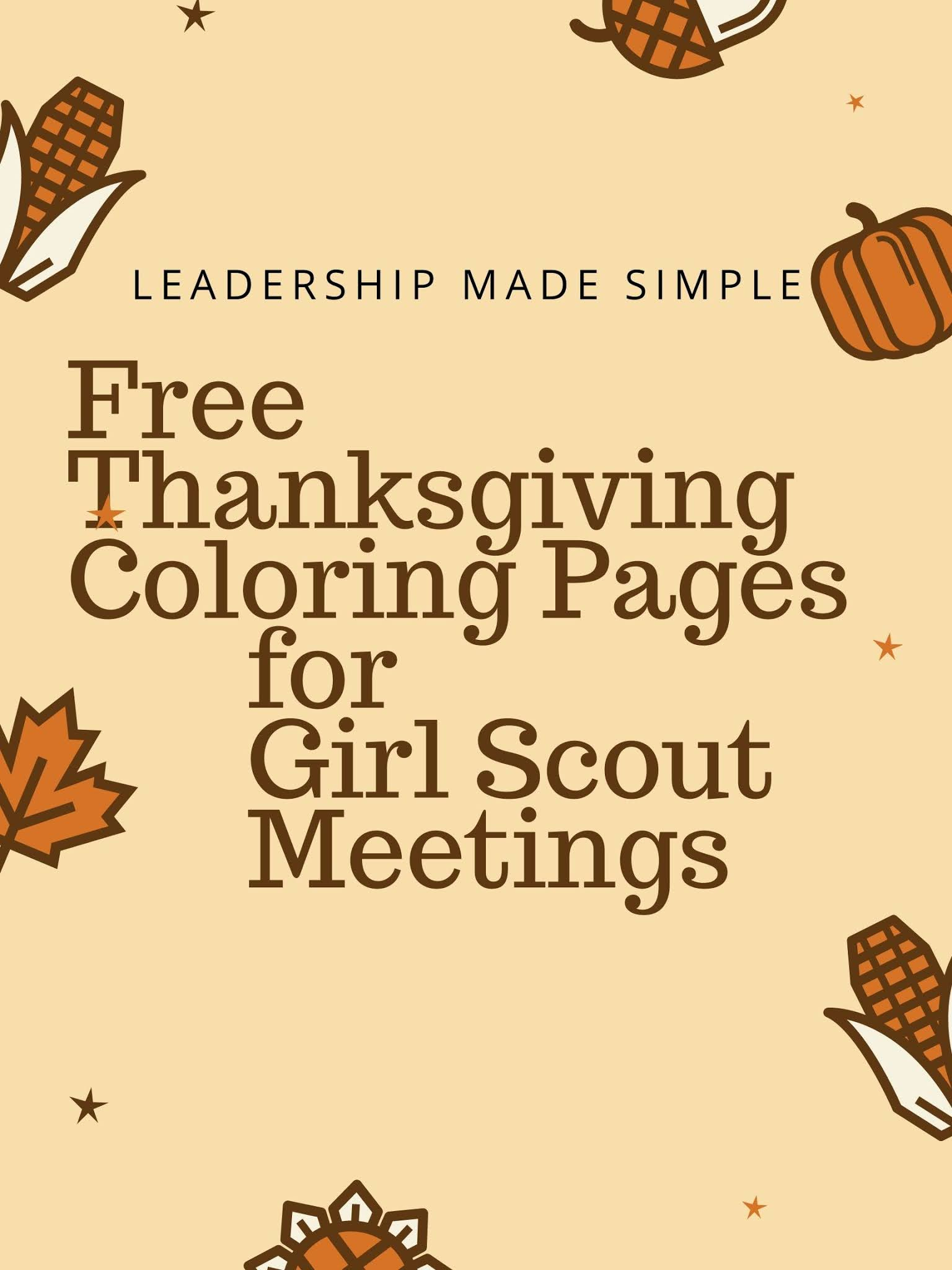 Daisy Troop Activities: Free Thanksgiving Coloring Pages To Keep throughout Girl Scout Thanksgiving Coloring Sheets