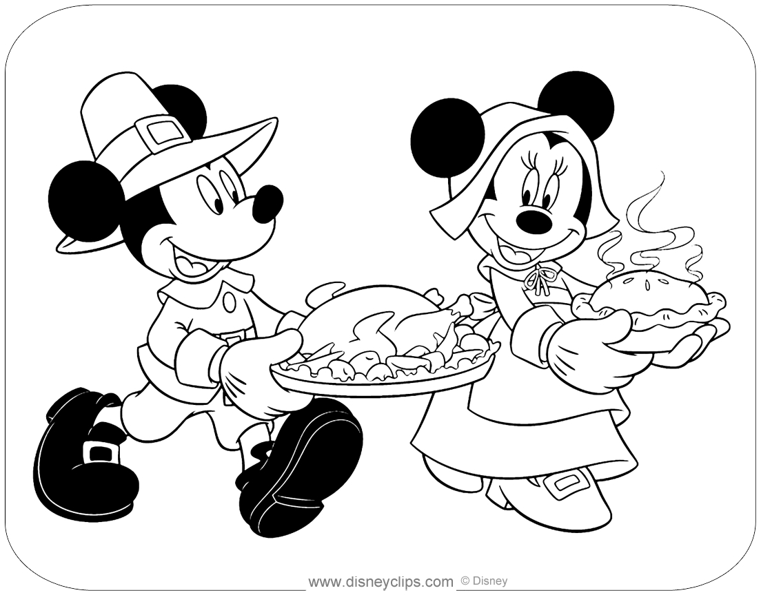 Disney Thanksgiving Coloring Pages | Disneyclips with regard to Disney Thanksgiving Day Coloring Sheets