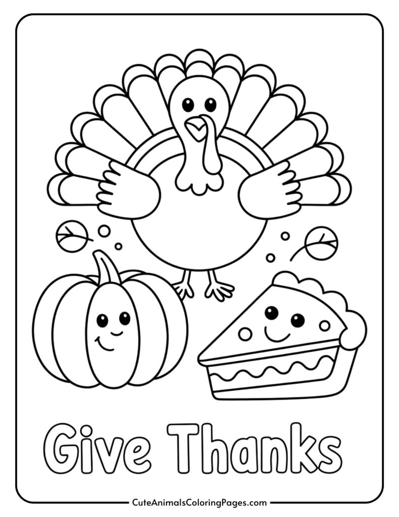 Fall And Thanksgiving Coloring Pages For Kids (5 Pages) - Cute within Free Thanksgiving And Autumn Coloring Sheets On Pinterest