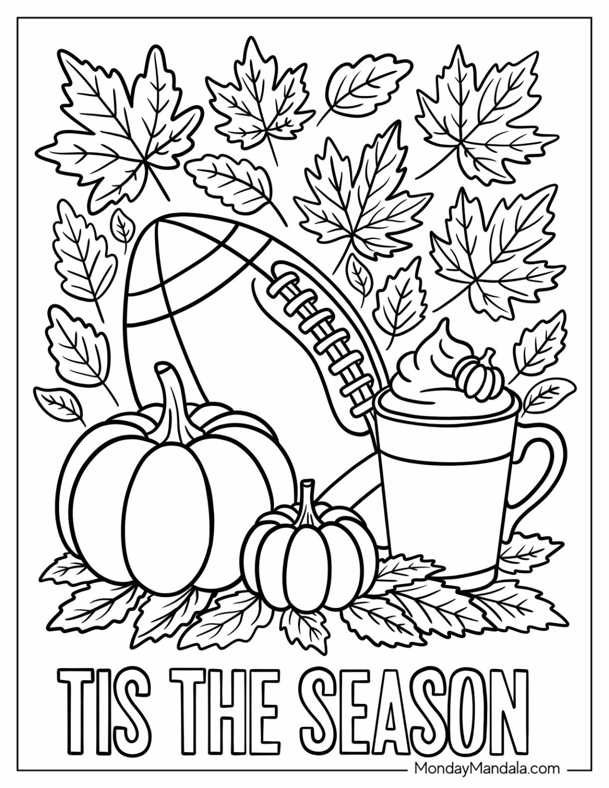 Fall Coloring Pages For Adults (Free Pdf Printables) inside Free Fall And Thanksgiving Coloring Sheets