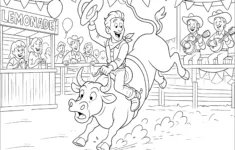 Festive Rodeo With An Experienced Cowboy - Cow-Boys Coloring Pages intended for Thanksgiving Cowboys Game 2025 Coloring Sheets