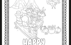 First Thanksgiving Meal Coloring Page Free Printable - The Art Kit within Free Coloring Sheets Of The First Thanksgiving