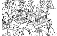 First Thanksgiving - Thanksgiving Coloring Pages For Adults inside Color Sheets First Thanksgiving