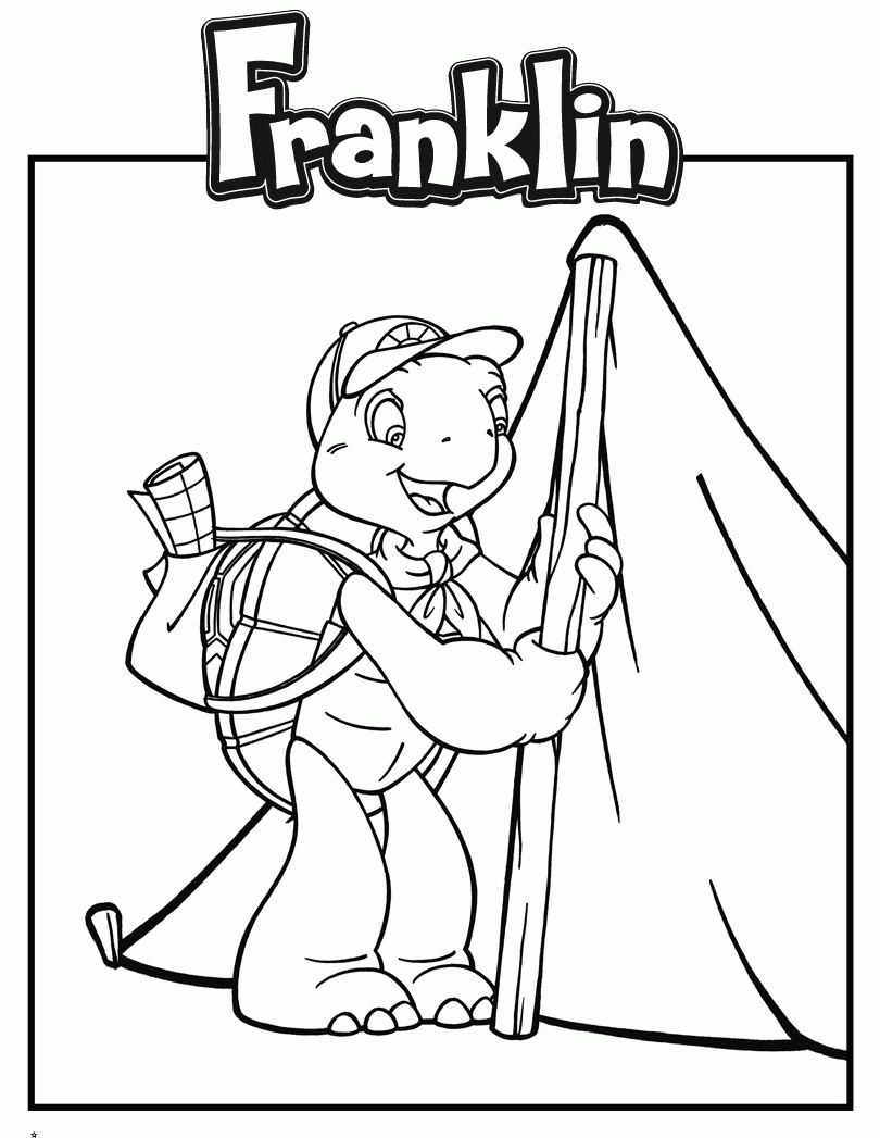 Franklin&amp;#039;S Coloring To Download For Free - Franklin Coloring Pages regarding Franklin Thanksgiving Color Sheet