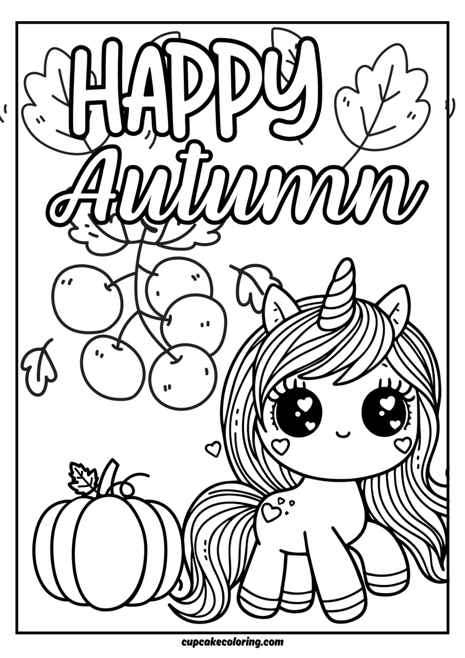 Free Autumn Fall Coloring Pages With Unicorns - Cupcakecoloring with Unicorn Thanksgiving Color Sheets