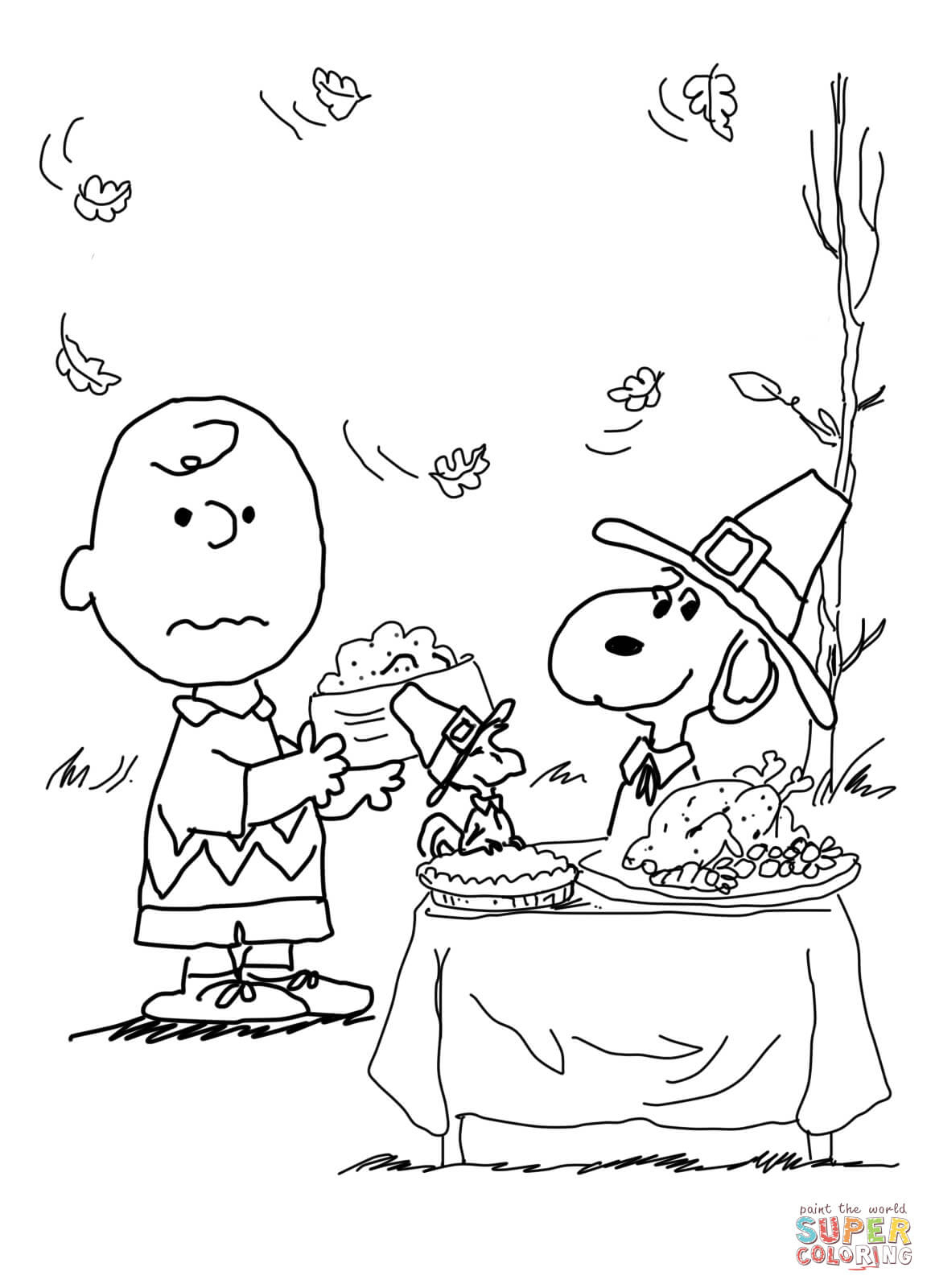 Free Charlie Brown Coloring Pages Thanksgiving, Download Free with Charlie Brown Thanksgiving Color Sheets Football