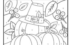 Free Colornumber Thanksgiving Printables - Artsy Pretty Colors throughout Thanksgiving Coloring Sheets Color by Number