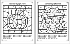 Free Printable Fall Sight Word Coloring Pages - The Artisan Life pertaining to Free Thanksgiving Sight Word Coloring Sheets For Kids