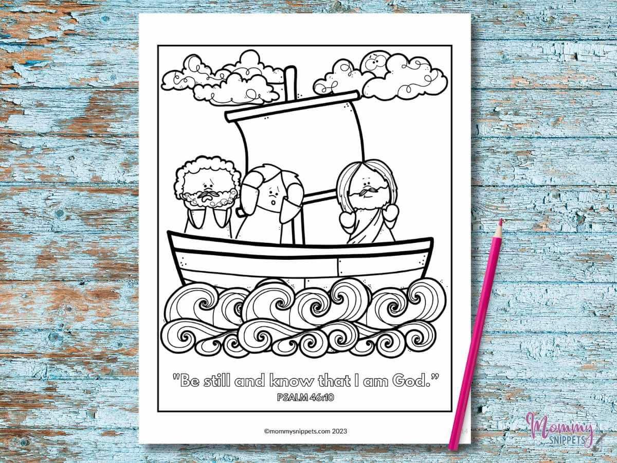 Free Printable Jesus Calms The Storm Coloring Pages - Mommy Snippets with Matthew 22 27 Coloring Sheets Thanksgiving