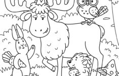 Free Printable Moose Coloring Pages | Skip To My Lou with Thanksgiving Moose Coloring Sheet